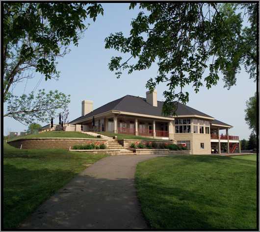 A view of the clubhouse at Hastings Golf Club & Events