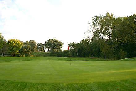 A view of the 7th green at Hidden Greens Golf Course