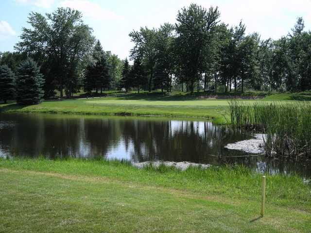 A view of the signature hole #12 at Montgomery National Golf Club