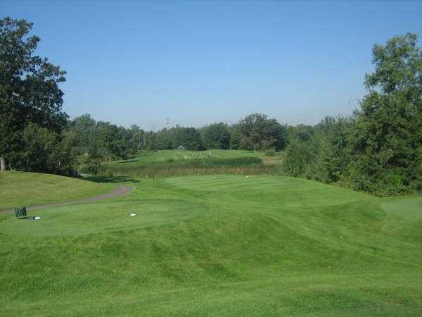 A view from tee #2 at Oak Marsh Golf Course