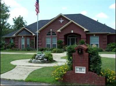 A view of the clubhouse at Oak Grove Golf Club