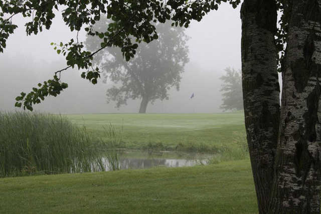 A view of the 12th green at Glencoe Country Club