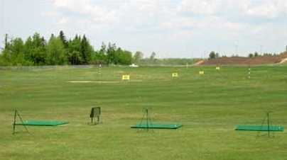 A view of the driving range at Black Bear Golf Course