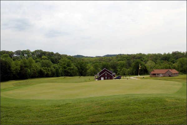 A view of the 5th green at Sag Hollow Golf Club