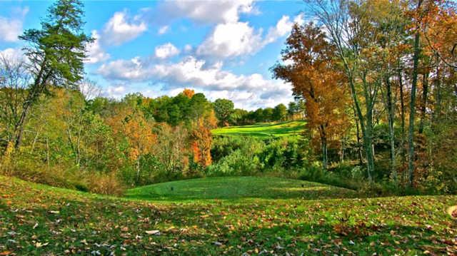 A fall view from Eagle Ridge Golf Course At Yatesville Lake State Park