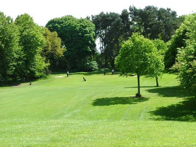 A view of hole #7 at Dunnikier Park Golf Club