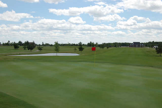 A view of a hole at Holly Meadows Golf Course