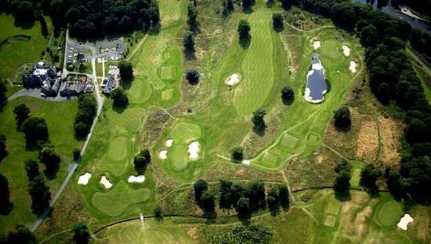 Aerial view from SCHLOSS Roxburghe Golf Course