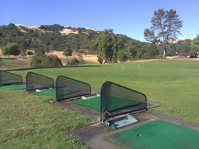 A view of the driving range tees at Gavilan Golf Course
