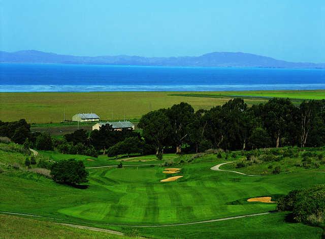 A view of the 13th hole at Mare Island Golf Club