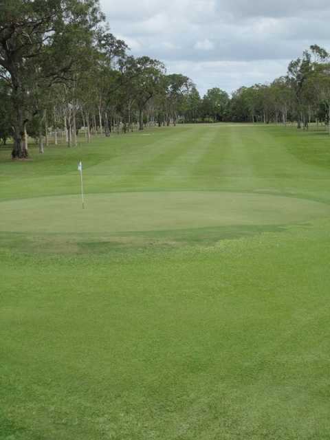 A view of the 9th green at Mareeba Golf Club