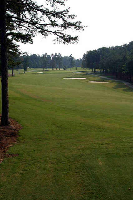 A view of the 1st fairway at Forest Oaks Country Club 