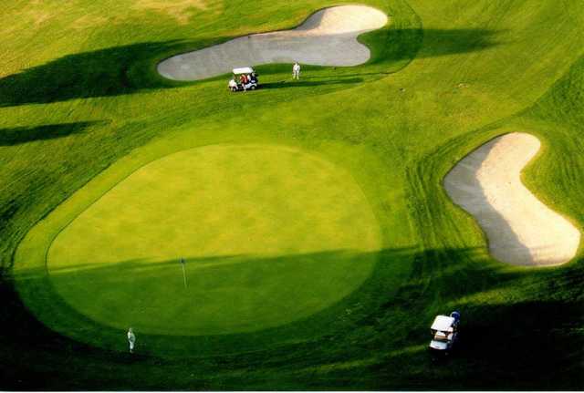 Aerial view of a hole at Tyler Creek Golf Club