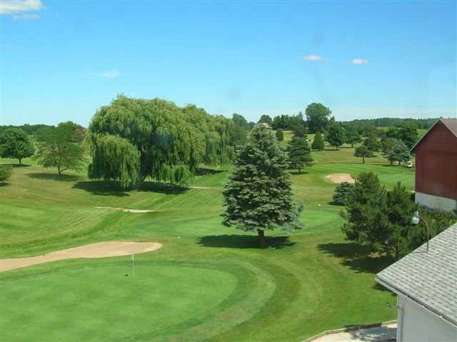 A view of a green at Portland Country Club