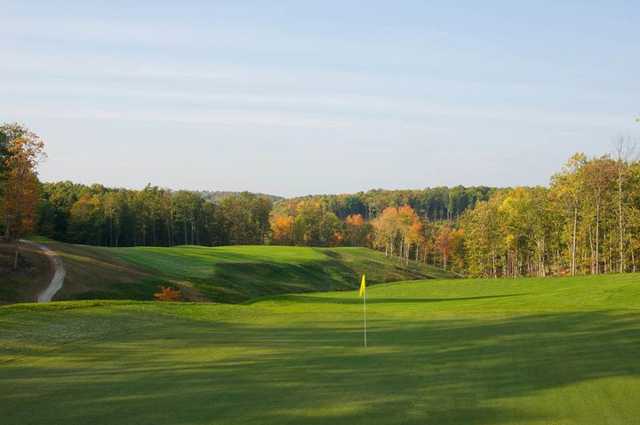 A view of the 8th green from the Woodhaven course at Glade Springs Village.