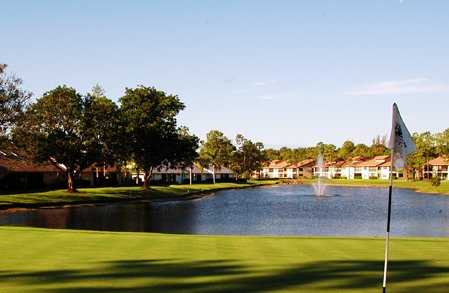 A view from a green at Foxfire Country Club