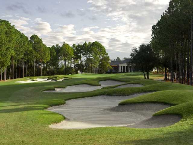 A view of the 18th hole at Players Club at St. James Plantation