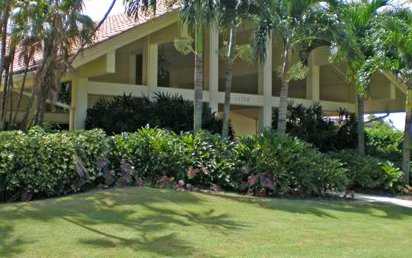A view of the clubhouse at Quail Village Golf Club