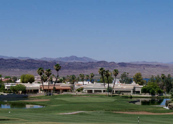 A view of the 10th green at West Course  from Lake Havasu Golf Club.