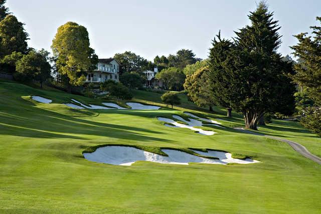 A view of the 3rd hole at Pasatiempo Golf Club
