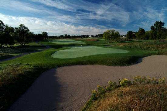A view of green at Golf Club at Thornapple Pointe