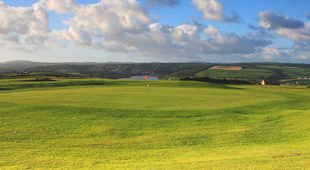 A view of the 10th green at Cardigan Golf Club