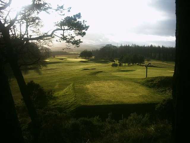 View down the fairway on the 13th hole 