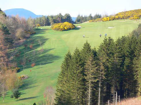 A view of the 4th fairway at Hawick Golf Club