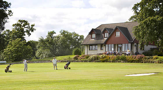 A view of the clubhouse at Minto Golf Club