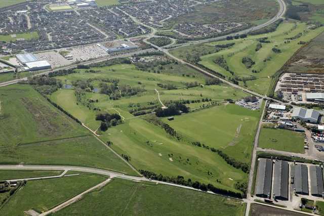 Aerial view of Portlethen Golf Club