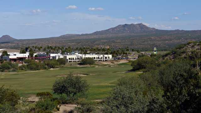 A view of a fairway at Apache Stronghold Golf Course