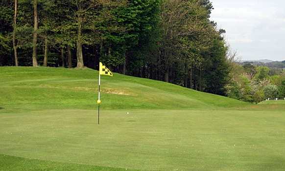 A view of hole #14 at Balbirnie Park Golf Course