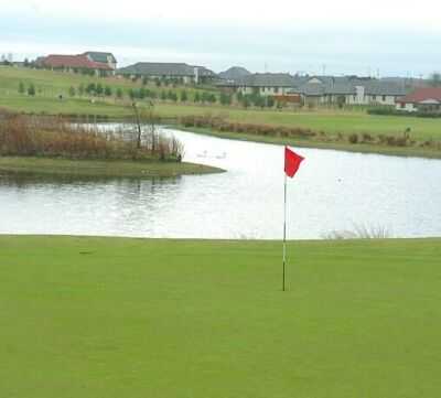 A view hole #9 with water coming into play at Drumoig Hotel Golf Resort