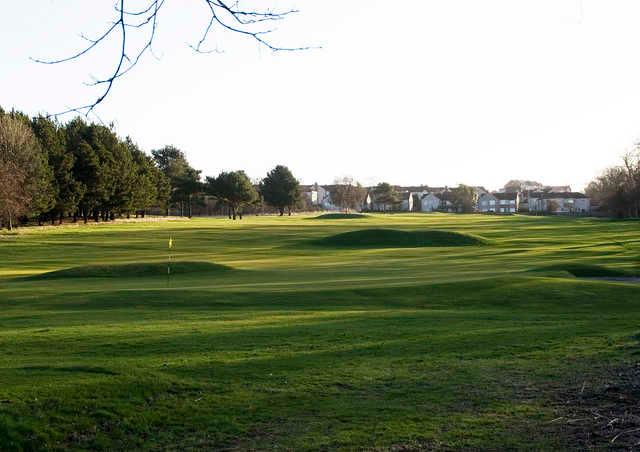 A sunny view of hole #15 at Pitreavie Golf Club