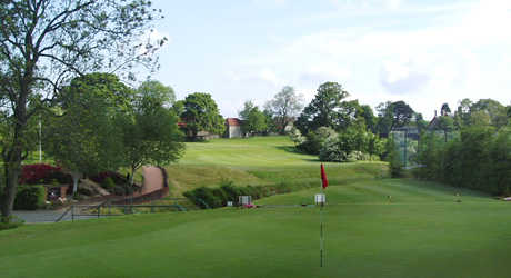 A view of the 17th green at Uphall Golf Club