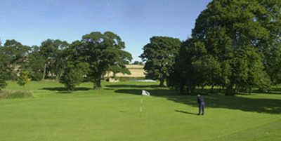 A view of the 13th green at Haddington Golf Club