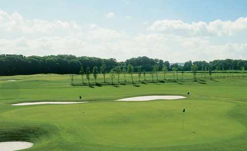 A view of the practice area at Kings Acre Golf Course and Academy.