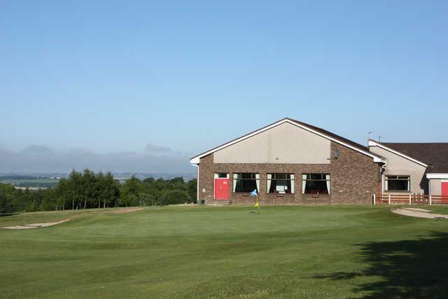 A view of the clubhouse at Carluke Golf Club