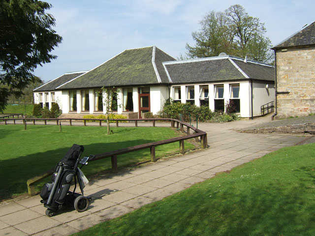 A view of the clubhouse at Torrance House Golf Club