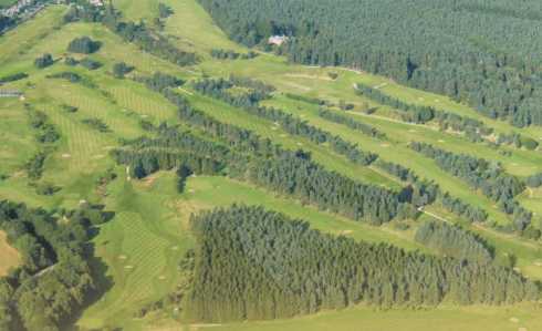 Aerial view from Old Course at Edzell Golf Club