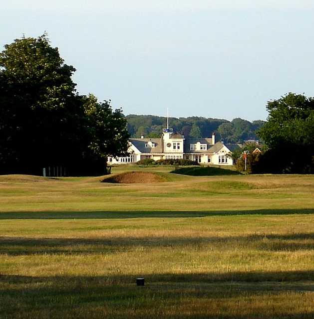 A view of the clubhouse at Panmure Golf Club