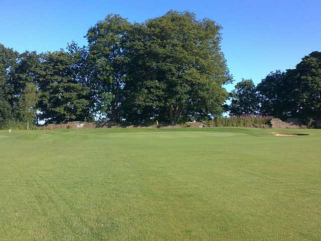 A view of hole #1 at Ballumbie Castle Golf Club