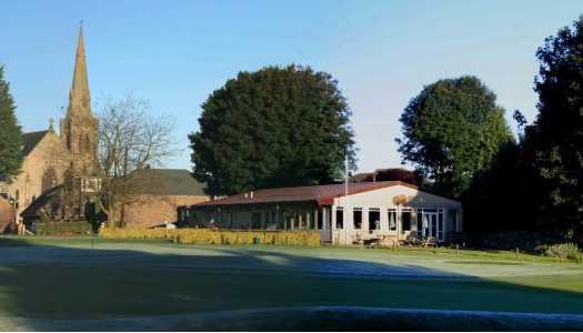 A view of the clubhouse at Milnathort Golf Club