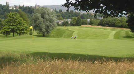 A view of the 1st hole at Stirling Golf Club