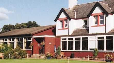 A view of the clubhouse at Bishopbriggs Golf Club