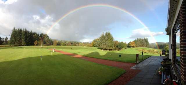 A view of the 1st tee at Milngavie Golf Club