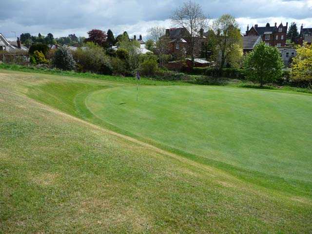 A view of the 15th green at Dumfries and Galloway Golf Club