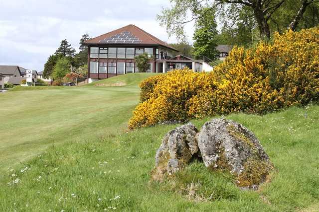 A view of the clubhouse at Largs Golf Club