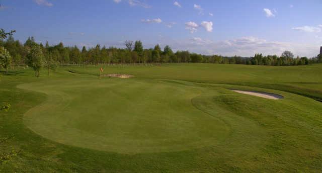 A view of the undulating green #14 at Cowglen Golf Club