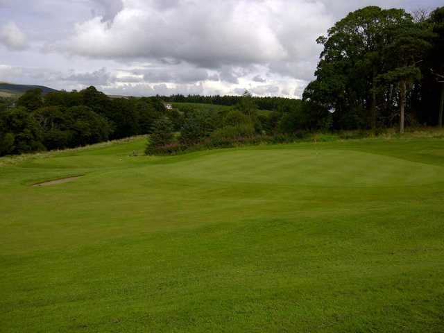 A view of green at Brunston Castle Golf Course